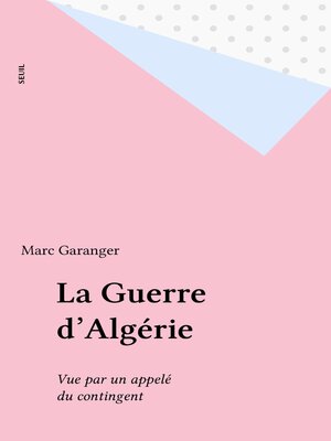 cover image of La Guerre d'Algérie